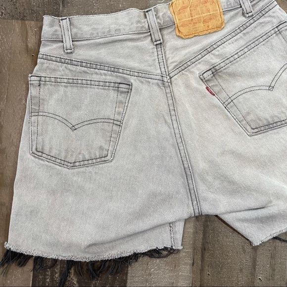 Vintage 501 Levi’s Cutoffs Gray 28 - Picture 5 of 11